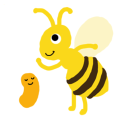 ミツバチ ハニーとラルヴァ