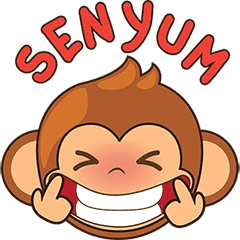 Gambar Stiker  Monyet Lucu 