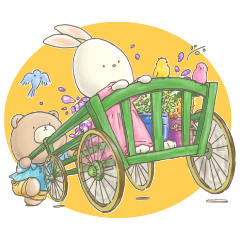 Cute bear and rabbit 2 by Torataro