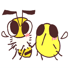 Honey bee & Bee fly