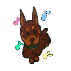 ドーベルマン 犬 Line スタンプ Line Store