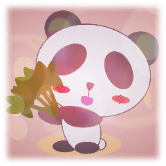 Cute panda sticker of moco 4