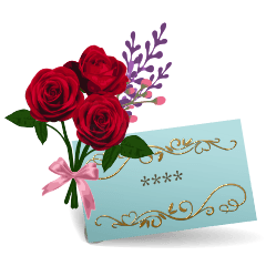 Flower Meanings Custom Stickers (Rose)EN