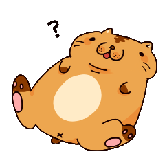 chubby cat Sticker E