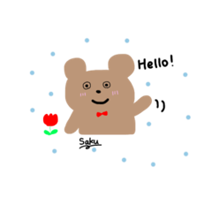 flower animal Nitijodetukaeru stamp