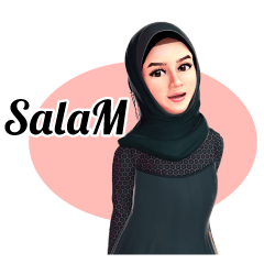 Yah StickerLine (Hijab)v.3 eng