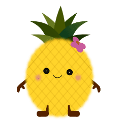 Pine Chan S Smile Running Life Line Stickers Line Store