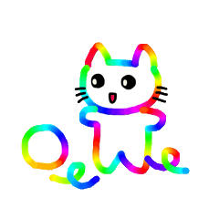 Mr. rainbow cat