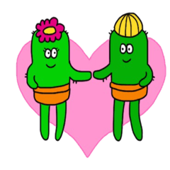Cactus couple
