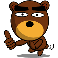 Black Eyebrows Bear 11