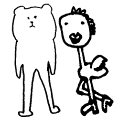 Annoying bear and bird