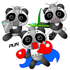 Mechanic Panda Robot (Digging) – LINE stickers | LINE STORE