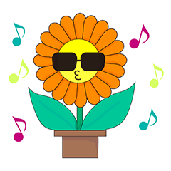 sunglasses flower