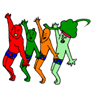 gathering vegetables