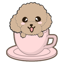 Teacup poodle Sticker