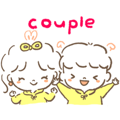 ninapepe couple Sticker1