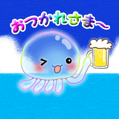 Cute jellyfish 1 (semitransparent)