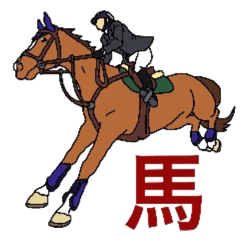 Sticker of horse lovers 3