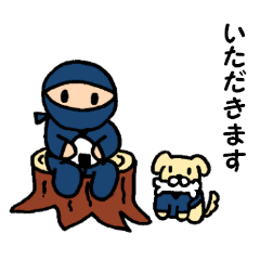 Small ninja and his dog