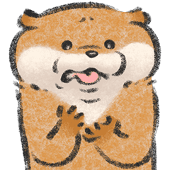 Cute Lie Otter 8 Line Stickers Line Store