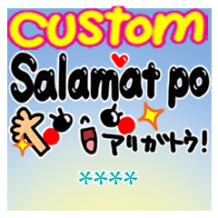 Tagalog. Happy set. Custom!