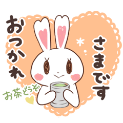 Cute Rabbit Everyday Sticker.