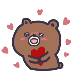 The bear say love
