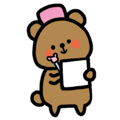 Bear health management sticker