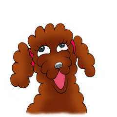 Red Poodle Lady