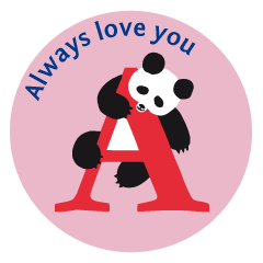alphabet panda stickers