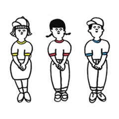 体操服の3人 2 Line スタンプ Line Store 体操服の3人 2 Line スタンプ Line Store