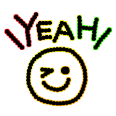 にこちゃんもこ文字スタンプ カラフルver Line スタンプ Line Store にこちゃんもこ文字スタンプ カラフルver Line スタンプ Line Store