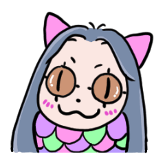 Japanese ghost Amabie-cat
