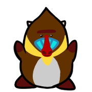Mandrill chan sticker