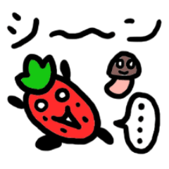 Strawberry-chan and mushroom-kun