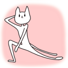 Mysterious Yoga cat