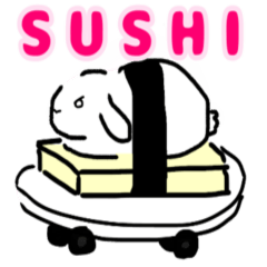Usagi's food sticker