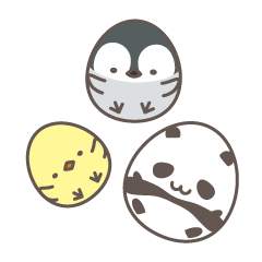Rolling animal stickers