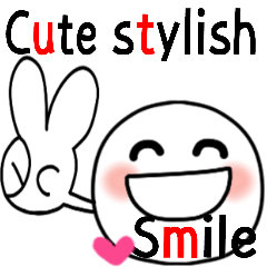 Cute Stylish Pastel Smile Sticker
