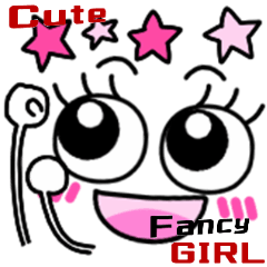 Cute Girly Fancy GIRL 100% Sticker
