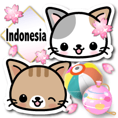 Kucing Jepang Bahasa Indonesia Stiker Line Line Store