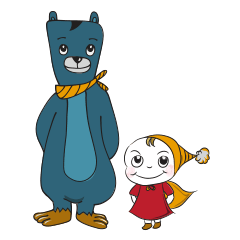 Coco and Blue Bear