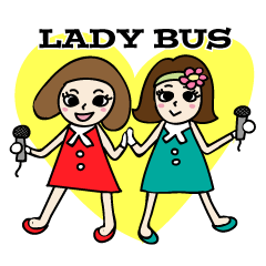 THE LADYBUS, the comedy duo