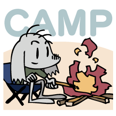 Rop Rabbit Sticker for camping and more