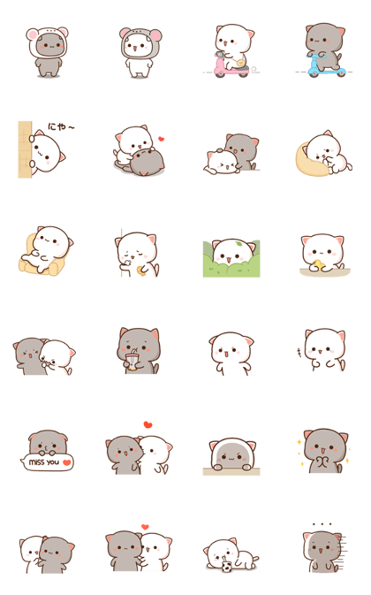 スタンプ無料GET!】 もちもち動く猫ちゃん 7｜ Stampick! （スタンピック）