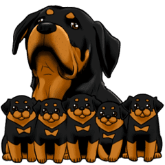 ロットワイラーのスタンプ Line スタンプ Line Store ロットワイラーのスタンプ Line スタンプ Line Store