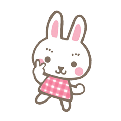 Pinky of rabbit (English) – สติกเกอร์ LINE | LINE STORE