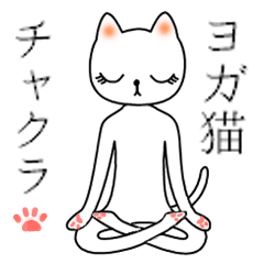 Yoga cat Chakra