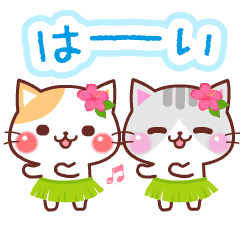 動く にゃーにゃー団５ 夏 Line スタンプ Line Store