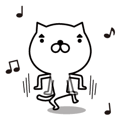 Cat Eyebrows Stand Out Merry Ver Line Stickers Line Store